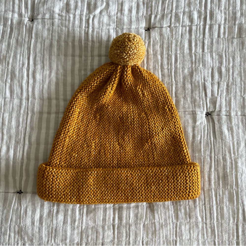Misha and Puff Womens Garter Hat Marigold